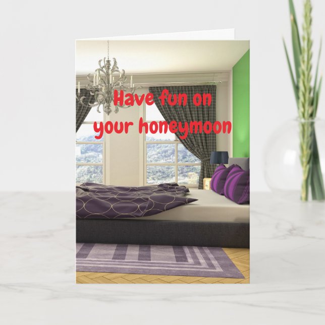 Have fun on your honeymoon. card (Front)