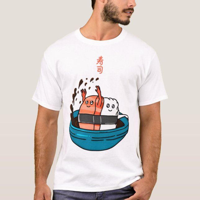 Have Fun Salmon Sushi  T-Shirt (Front)