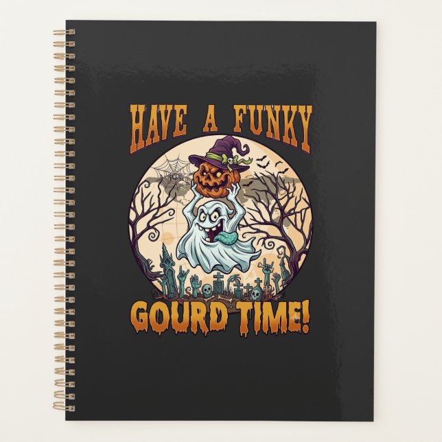 Have Funky Gourd Time Ghost Pumpkin Graveyard Planner (Front)