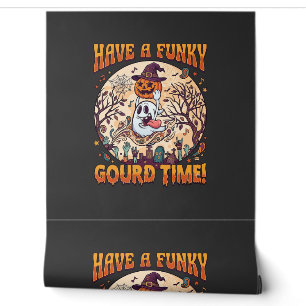 Have Funky Gourd Time Halloween Ghost Pumpkin_1 Wallpaper