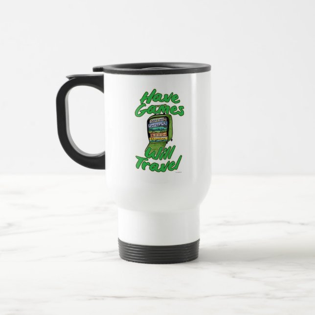Have Games Will Travel Funny Playing Fun Mug (Left)