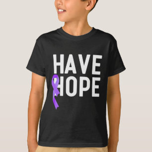 Have Hope Purple Ribbon Overdose Awareness End Add T-Shirt