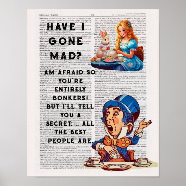 Have I gone mad? Am afraid so.... Poster (Front)