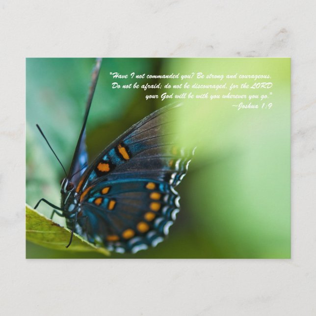 "Have I not commanded you? Be strong and courageou Postcard (Front)