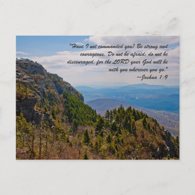 "Have I not commanded you? Be strong and courageou Postcard (Front)