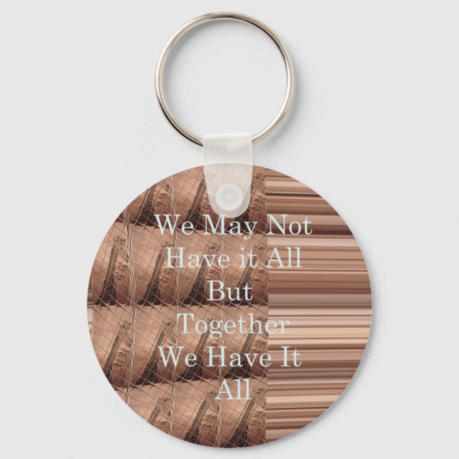 Have it all Giraffe Safari  Hakuna Matata woven so Keychain (Front)