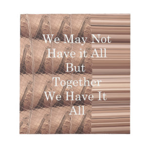 Have it all Giraffe Safari  Hakuna Matata woven so Notepad