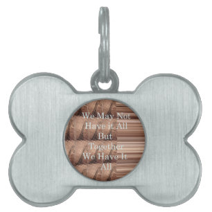 Have it all Giraffe Safari Hakuna Matata woven so Pet ID Tag