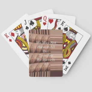 Have it all Giraffe Safari  Hakuna Matata woven so Playing Cards