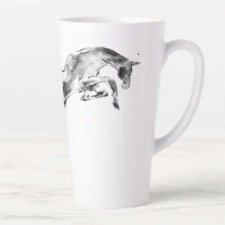Have morning with Jumping horse Latte Mug