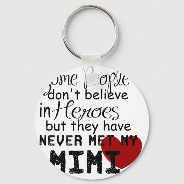 Have never met my mimi keychain (Front)