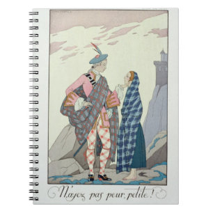 Have no fear, little one! 1922 (pochoir print) notebook
