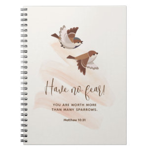 Have No Fear Little Sparrow, Matthew 10:31   JW Notebook