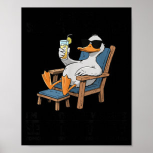 Have Selective Hearing Funny Sarcastic Duck Humour Poster