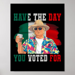 Have The Day You Voted For Funny Trump Political Poster