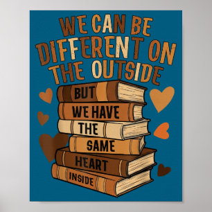 Have the same heart black history month book lover poster