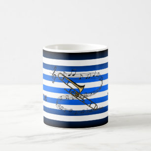 Have Trombone ~ Will Travel ~ Musical Stripes ~ Coffee Mug
