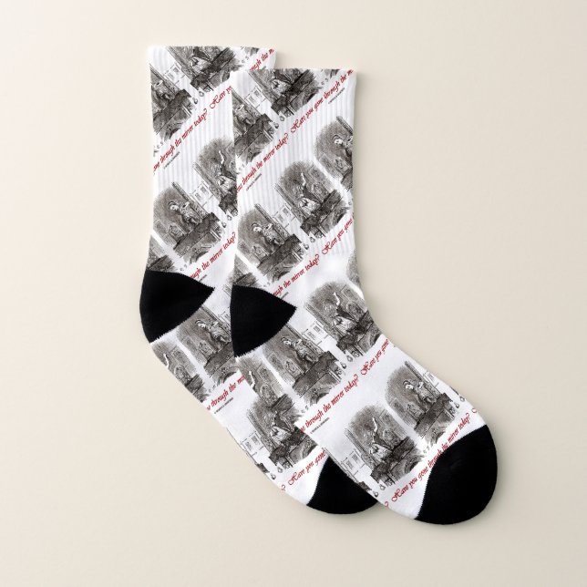 Have You Gone Through The Mirror Today? Wonderland Socks (Pair)