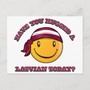 Have you hugged a Latvian today? Postcard