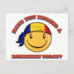 Have you hugged a Romanian today? Postcard
