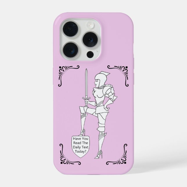"Have You Read the Daily Text Today?" iPhone Case (Back)