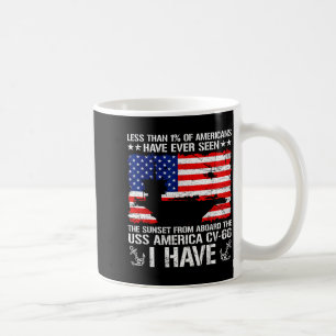 Have you seen sunset from aboard uss america cv-66 coffee mug