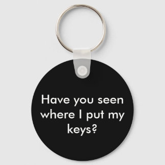 Have you seen where I put my keys? Keychain