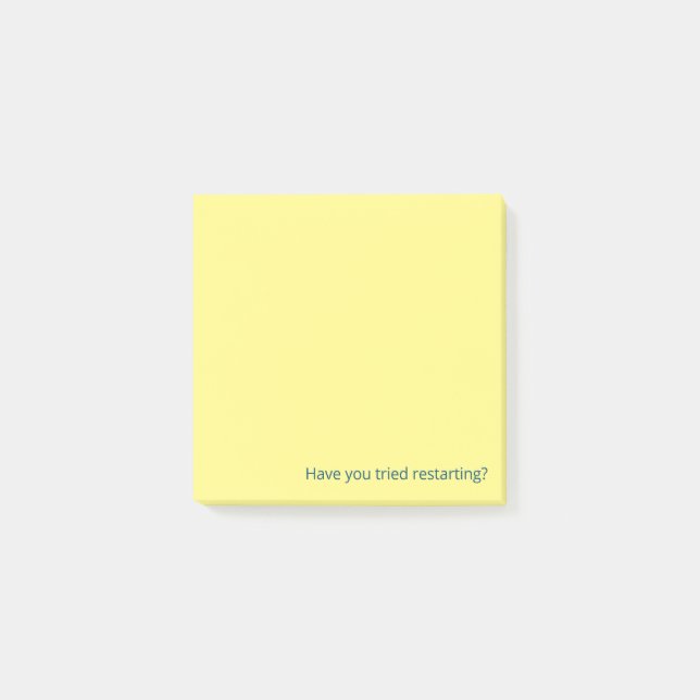 Have you tried restarting post-it notes (Front)