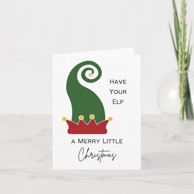 Have Your Elf a Merry Little Christmas - Pun Card (Front)