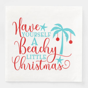Have Yourself a Beachy Little Christmas Napkin
