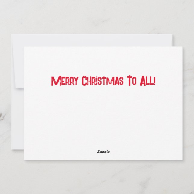 Have Yourself A  Groovy Christmas Holiday Card (Back)