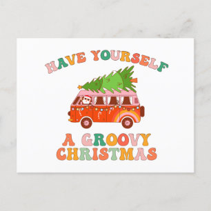 Have Yourself A  Groovy Christmas Postcard
