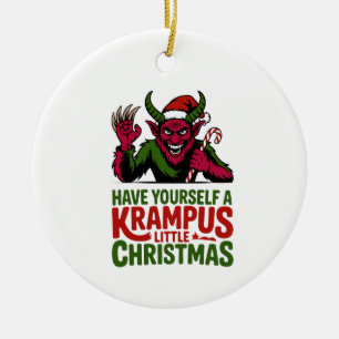 Have Yourself a Krampus Little Christmas Krampus L Ceramic Ornament