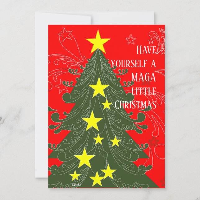 Have Yourself a MAGA Little Christmas Patriotic Holiday Card (Front)
