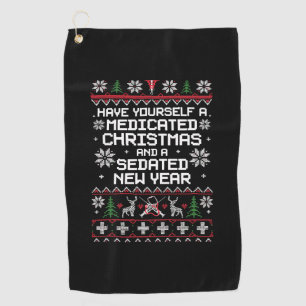 Have Yourself A Medicated Christmas And A Sedated Golf Towel