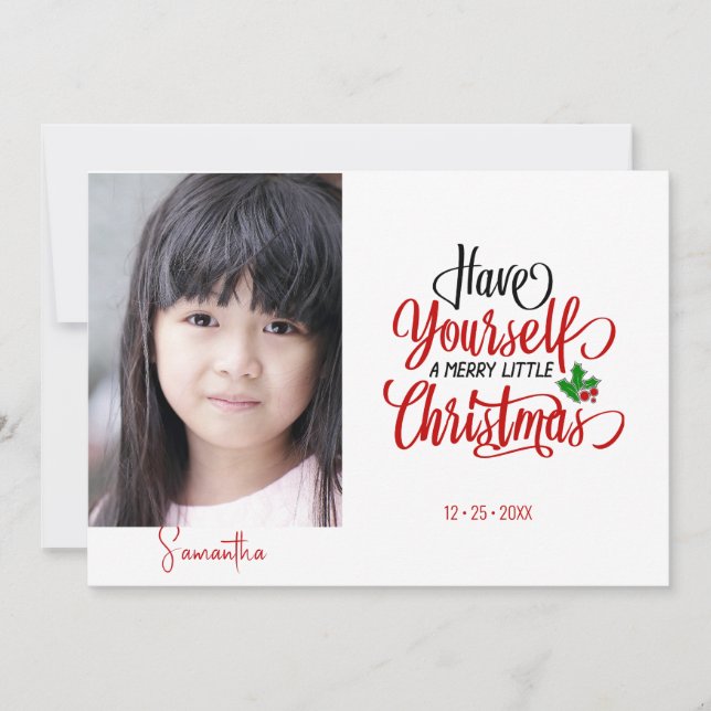 Have Yourself a Merry Christmas Holiday Photo (Front)