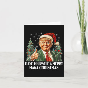 Have Yourself A Merry Christmas - Trump Xmas Pajam Card