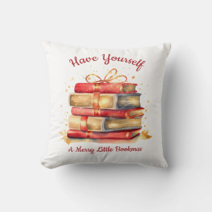 Have Yourself A Merry Little Bookmas Throw Pillow