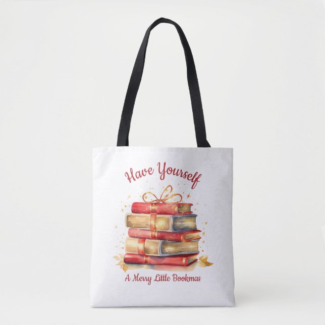 Have Yourself A Merry Little Bookmas Tote Bag (Front)