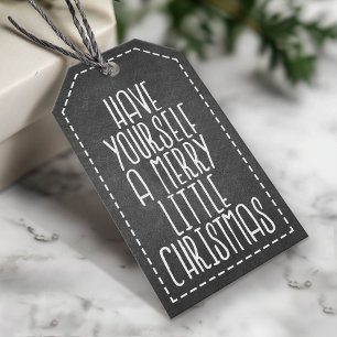 Have Yourself a Merry Little Christmas chalkboard Gift Tags