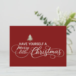 Have Yourself A Merry Little Christmas Cozy Winter Holiday Card