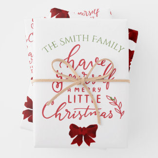 Have Yourself a Merry Little Christmas Holiday  Wrapping Paper Sheet