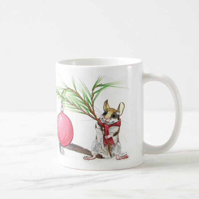 Have Yourself a Merry Little Christmas Mouse Coffee Mug (Right)