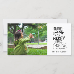 Have Yourself A Merry Little Christmas Script Holiday Card