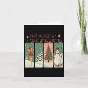 Have Yourself A Merry Little Christmas Snowy Scene Card