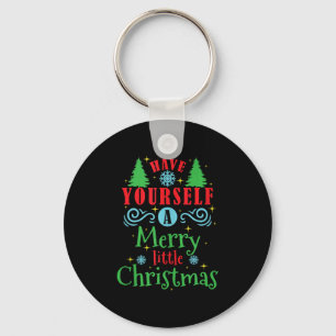 Have Yourself A Merry Little Christmas Tank Top Keychain