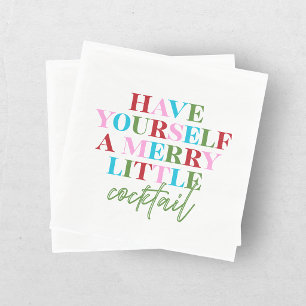 Have Yourself A Merry Little Cocktail Bachelorette Napkin