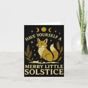 Have Yourself A Merry Little Solstice Fox Mystic  Card