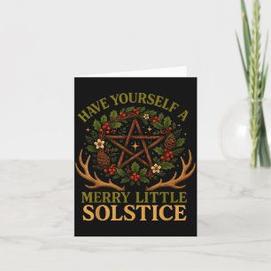 Have Yourself A Merry Little Solstice Witchcore Card