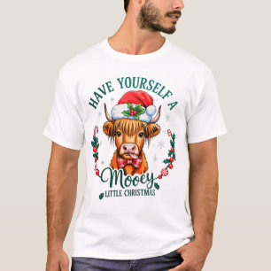 Have Yourself A Mooey Little Christmas Cute Cow T-Shirt